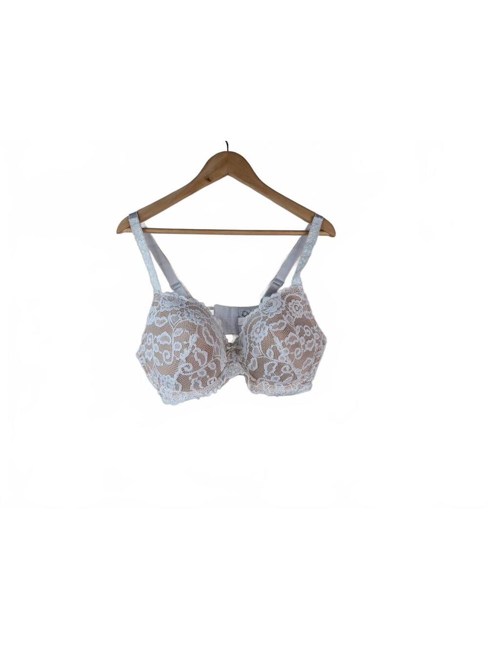 Hush‎ Intimates White Lace Push-Up Bra 40DD